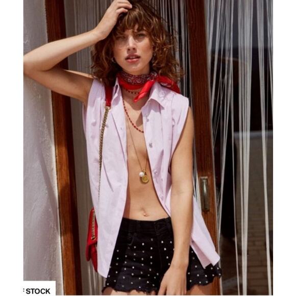 The Kooples Black Studded Fray Hem Button Fly Denim Shorts Women's 2 - Picture 10 of 10